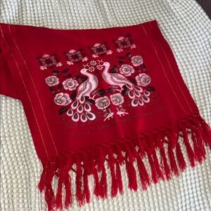 Scarf/Wrap Peacock Fringe